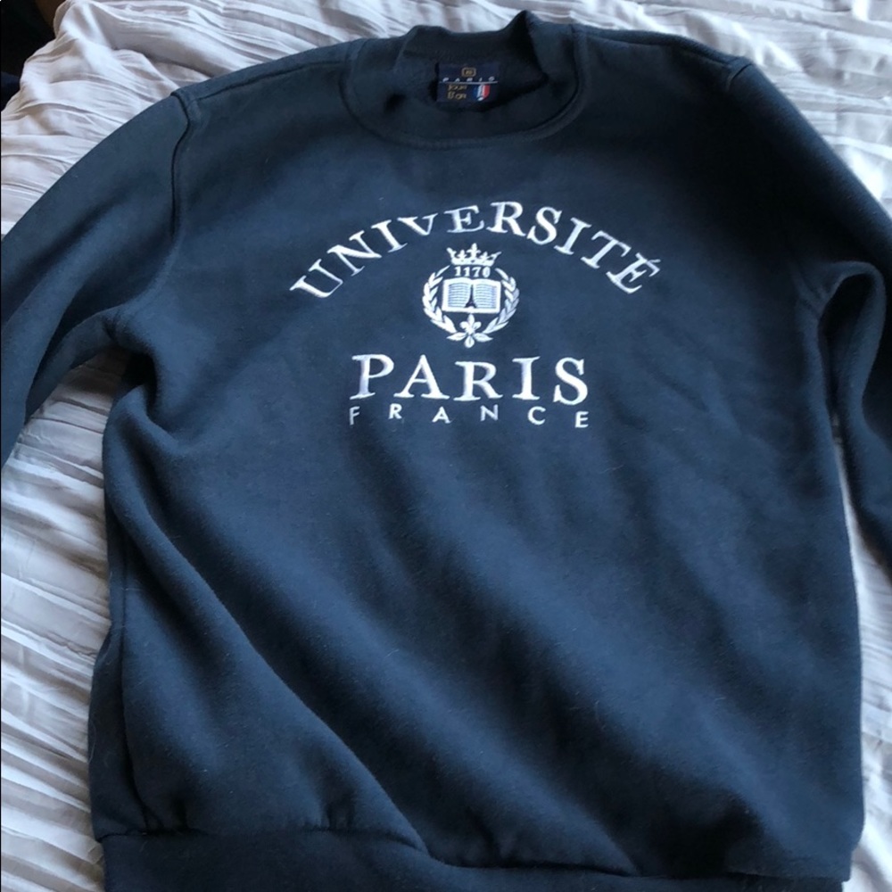 Navy blue Paris sweatshirt